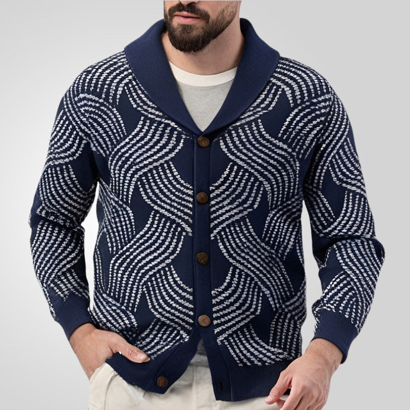 Aule Waveform Knitted Cardigan