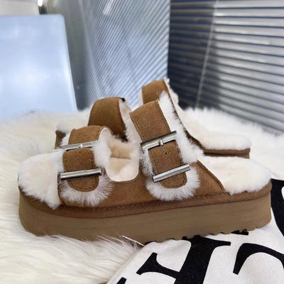 Aule Furry Sandals