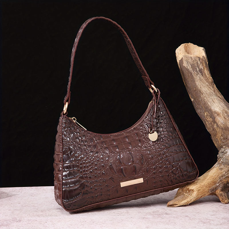 Vintage Crocodile Embossed Bag