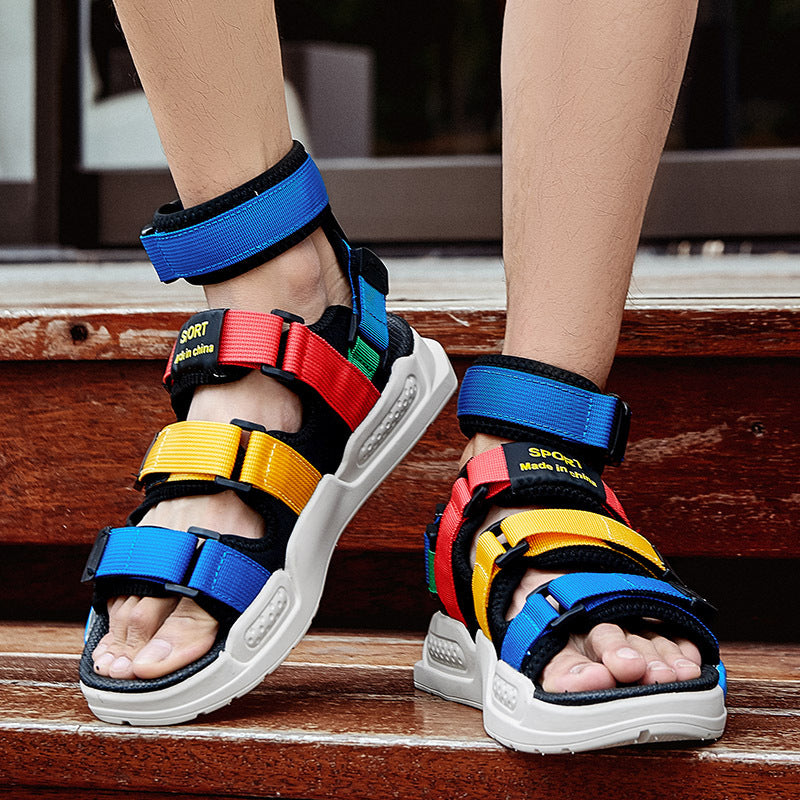 Aule Colorful Open-Toe Sandals