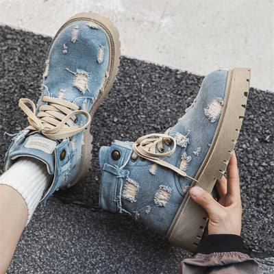 Aule Retro Denim Sneakers