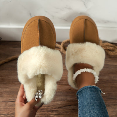 Plush Lined Slip On Winter Boots