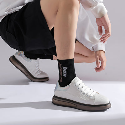 Air Cushion Leather Sneakers