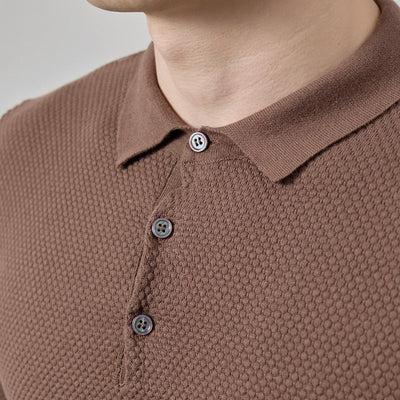 Aule Plumb Knit Polo