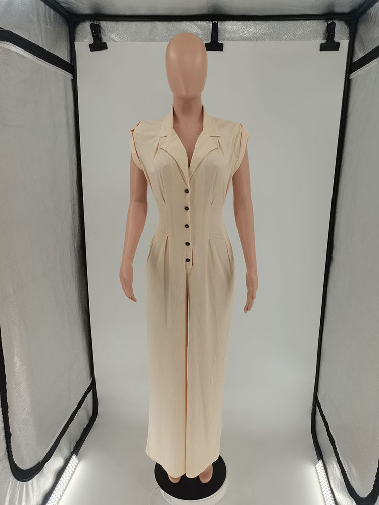 Ärmellose Jumpsuits mit Cut-Out am Rücken