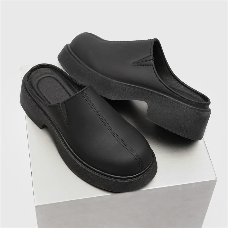 Aule Chunky Leather Clogs