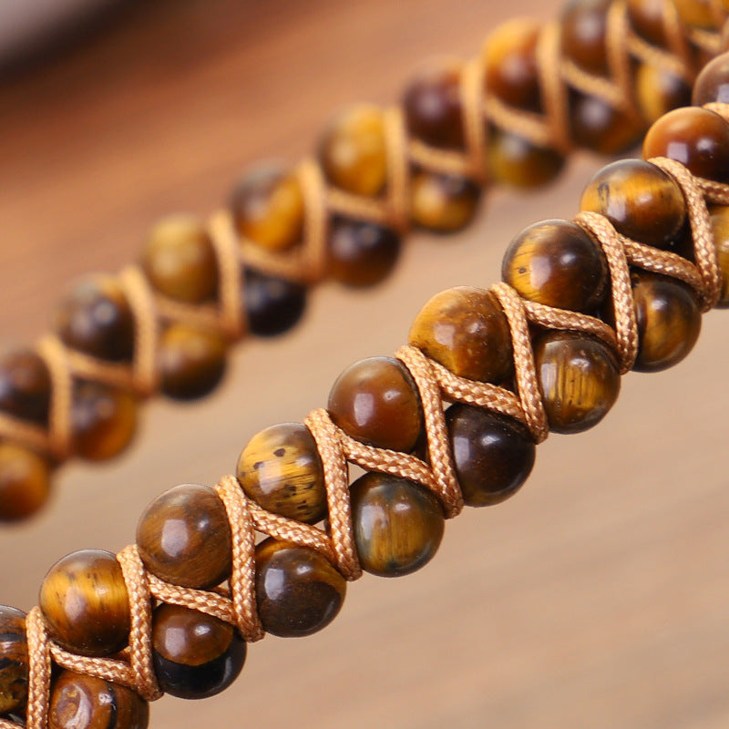 Aule Double Row Tiger's Eye Bracelet