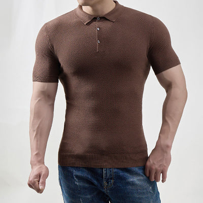 Aule Plumb Knit Polo