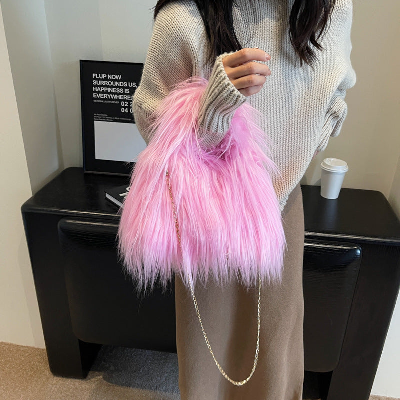 Furry Snowman Handbag