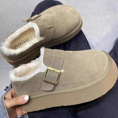 Bottes Birkenstock doublées de fourrure avec décor à boucle