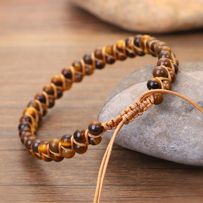 Aule Double Row Tiger's Eye Bracelet