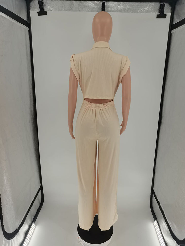 Ärmellose Jumpsuits mit Cut-Out am Rücken