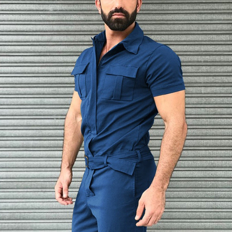 Aule Cargo-Jumpsuits mit Gürtel