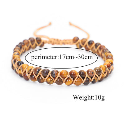 Aule Double Row Tiger's Eye Bracelet