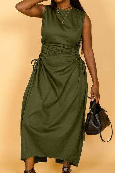 Sleeveless Cut Out Midi Dress