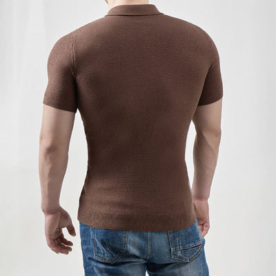 Aule Plumb Knit Polo