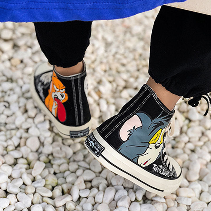 Aule Cartoon Cat Sneakers