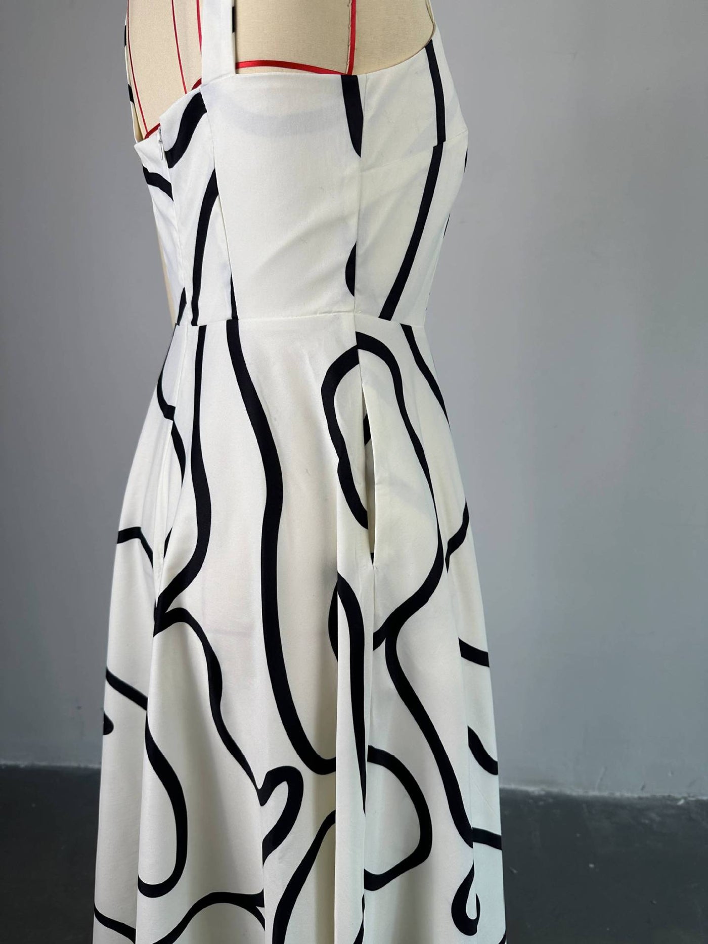 Square Neck Printed Tank Maxi Dress