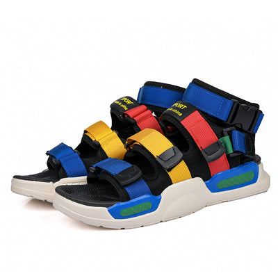 Aule Bunte Sandalen mit offener Spitze