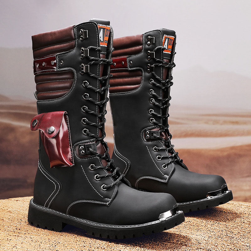 Aule High-Top-Stiefel mit Taschendekor