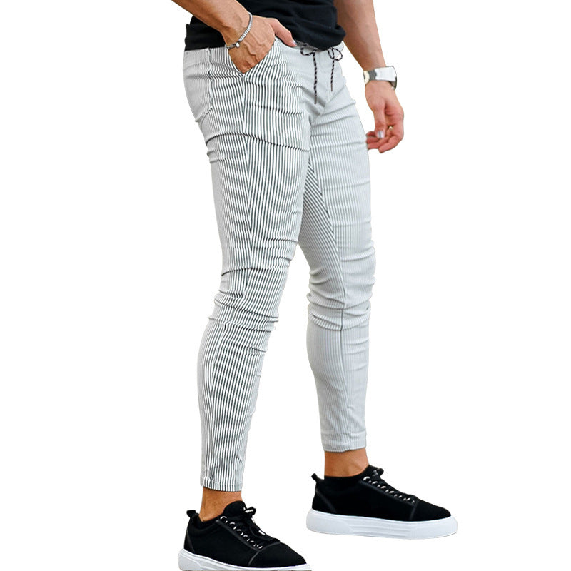 Aule Slim Stripe Casual Pants