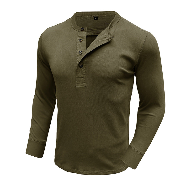 Schmal geschnittenes Henley-Hemd „Aule“