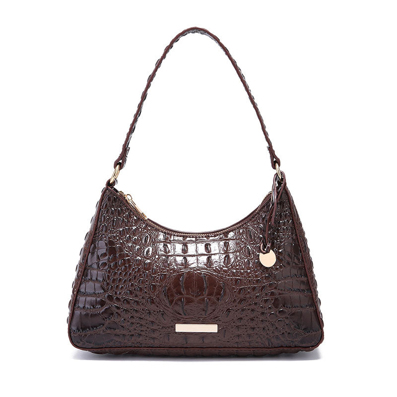 Sac vintage en relief crocodile