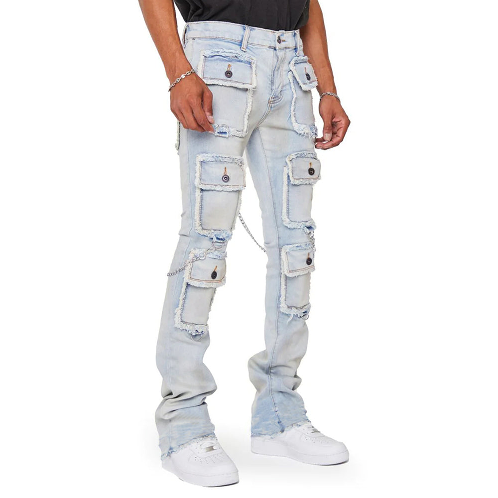 Aule Pocketed Chain Denim Jeans