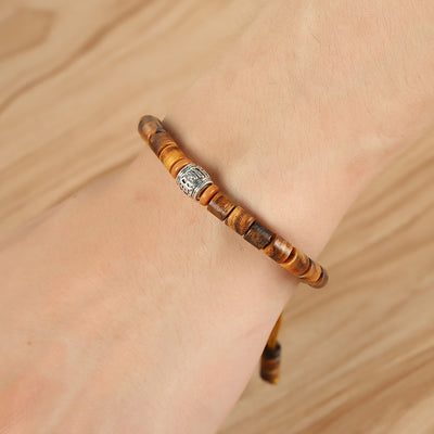 Aule Sandalwood Six-Character Mantra Bracelet