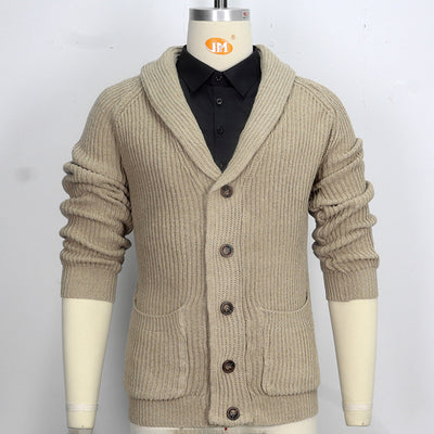 Cardigan en tricot à revers Aule