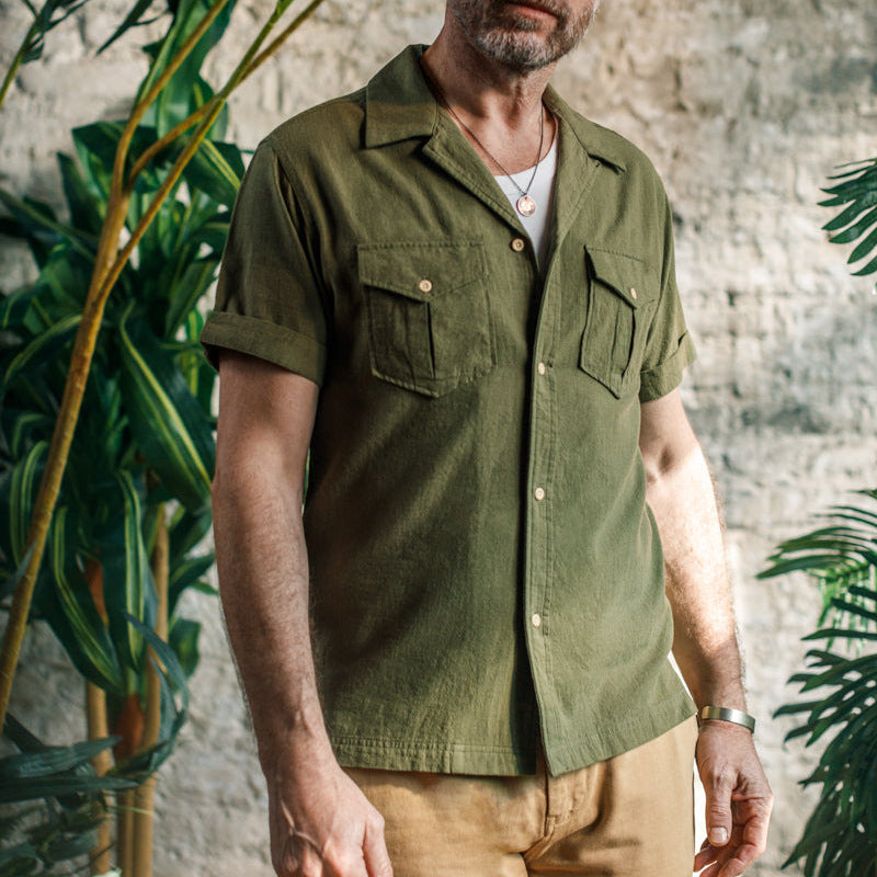 Aule Linen Cargo Shirt