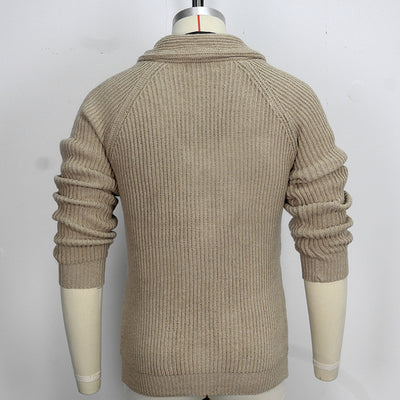 Aule Lapel Knit Cardigan