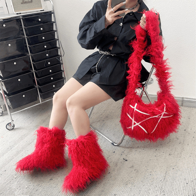 Monster Color Ankle Boots