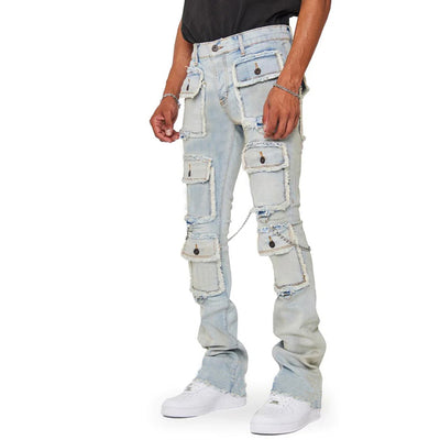 Aule Pocketed Chain Denim Jeans