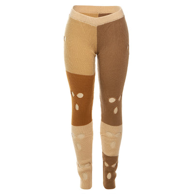 Knitted Face Women Pants