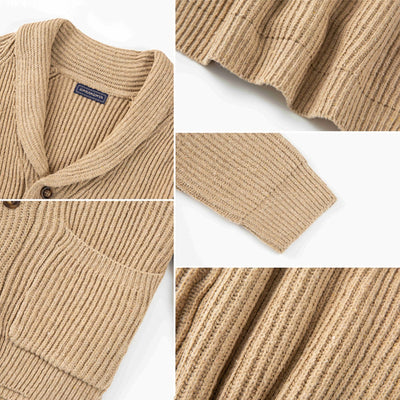 Aule Lapel Knit Cardigan