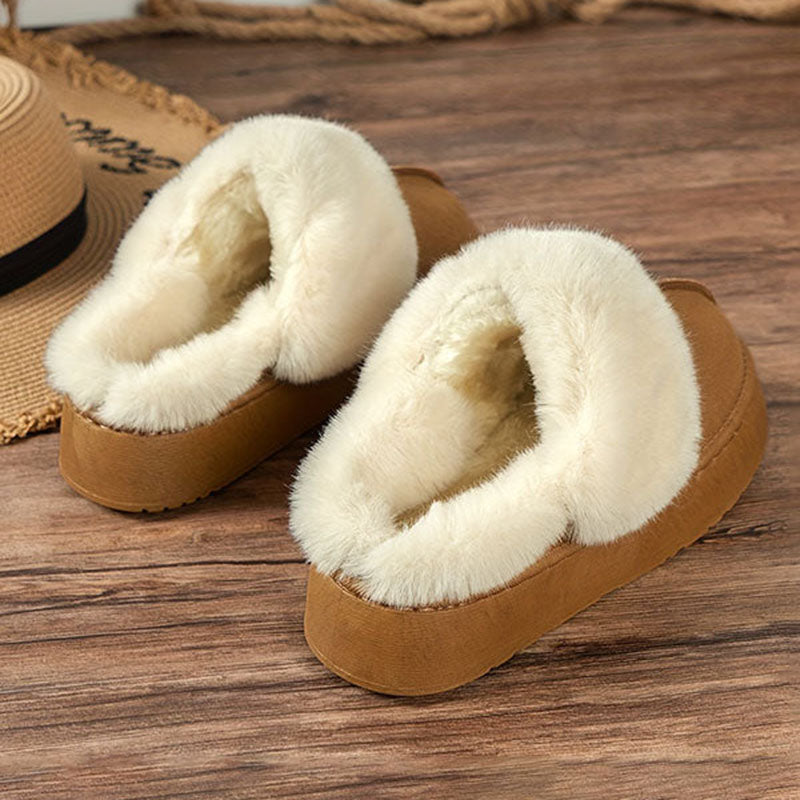 Plush Lined Slip On Winter Boots
