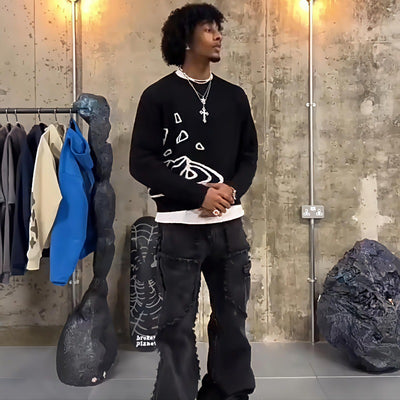 Splintered Wood Sweater