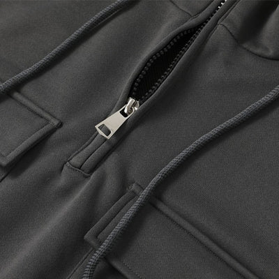 Aule Multi Pockets Zipped Hoodie