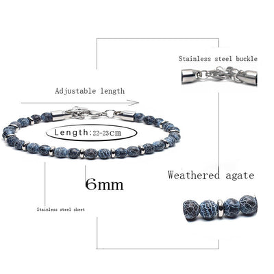 Aule Map Beads Metal Spacers Bracelets