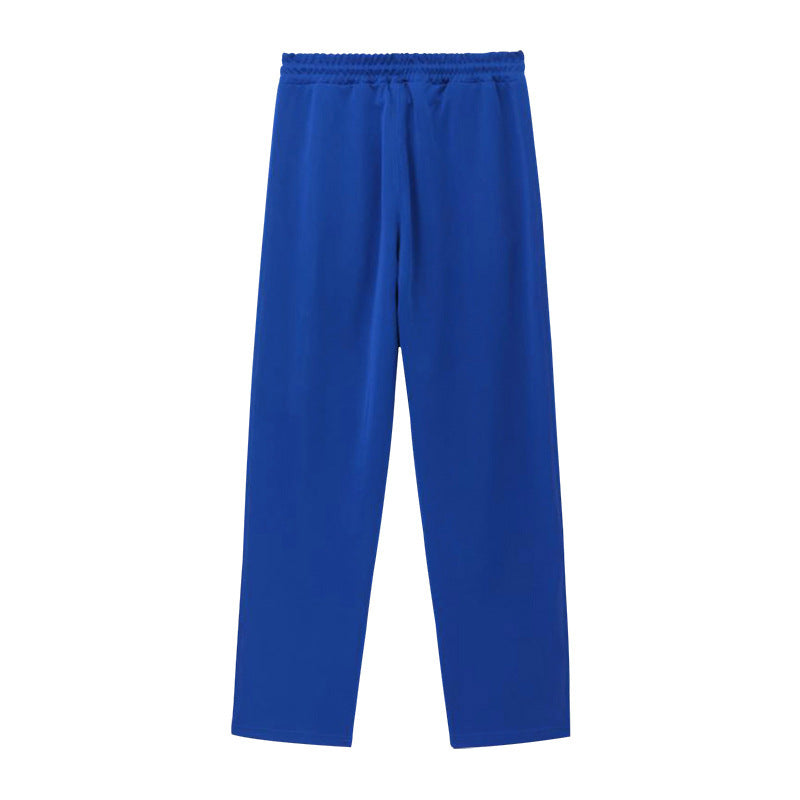 Aule Button Contrast Trim Jogger Pants