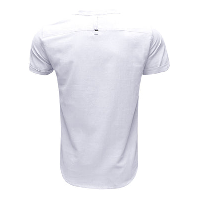 Chemise Henley en coton et lin Aule