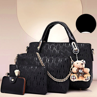 Tassel Bear Five-piece Set Handbags