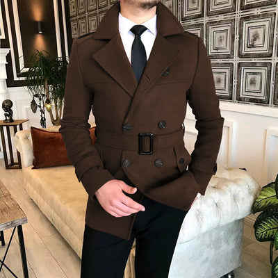 Wool Blend Double-breasted Jacket