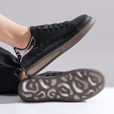 Air Cushion Leather Sneakers