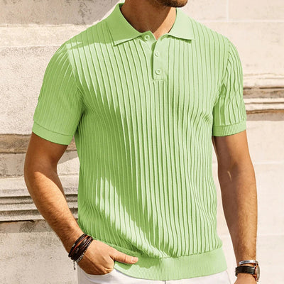 Aule Vertical Ribbed Polo Shirt