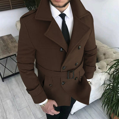 Wool Blend Double-breasted Jacket