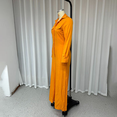 Jumpsuits mit Button-Down-Hemd