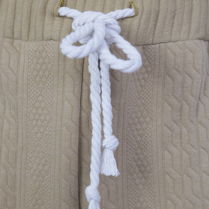 Aule Cable Knit V-neck Set