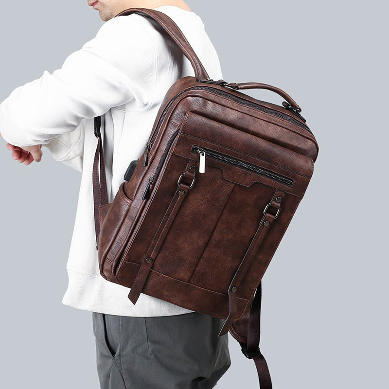 Aule Voyager Lederrucksack